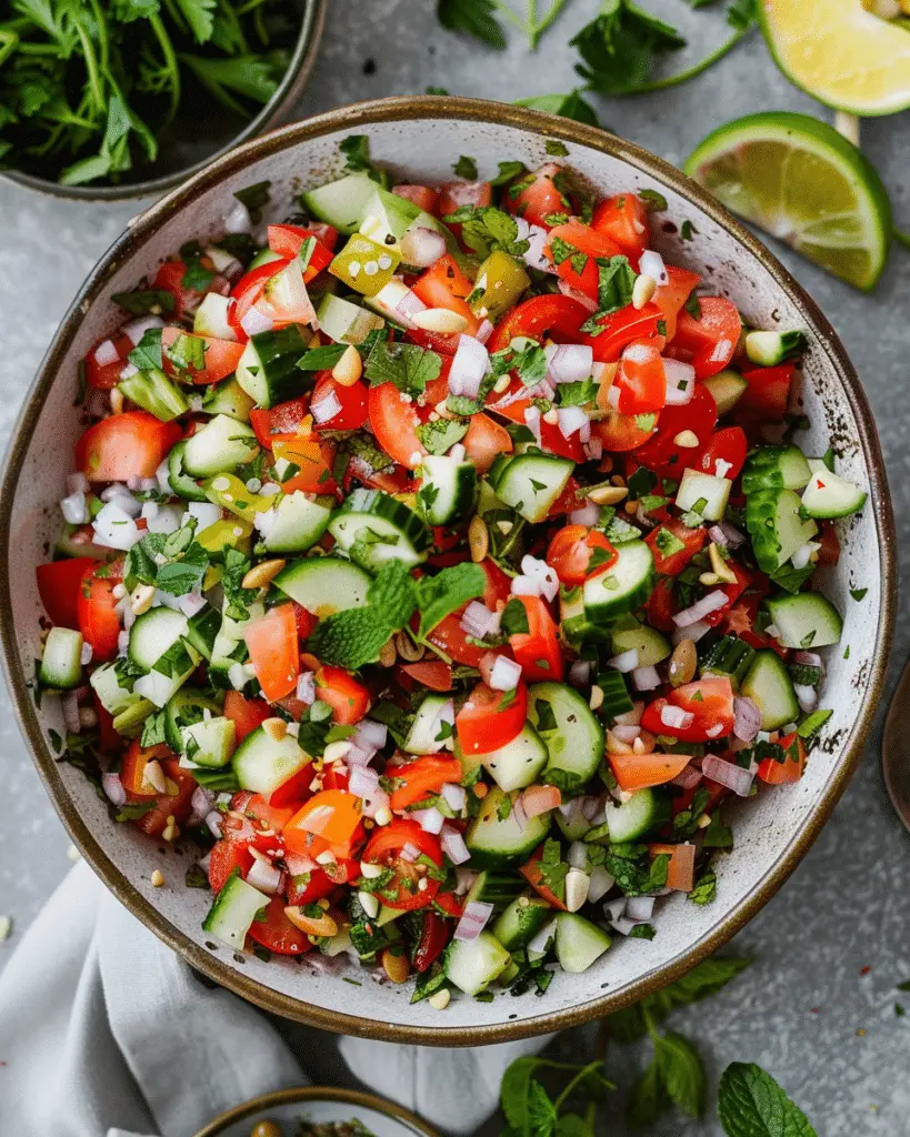 Persian Shirazi Salad