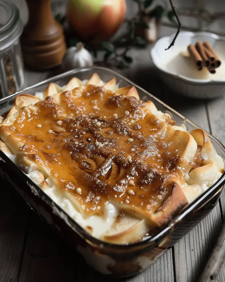 Apple Cinnamon Roll Lasagna