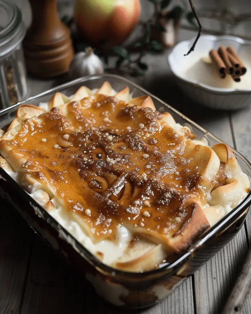 Apple Cinnamon Roll Lasagna