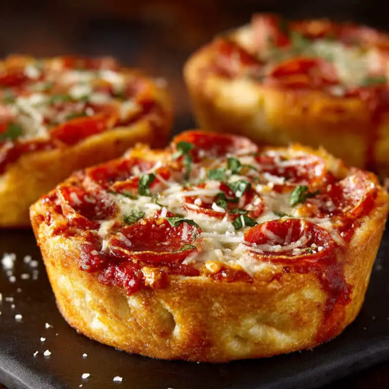 Mini Deep Dish Pizzas