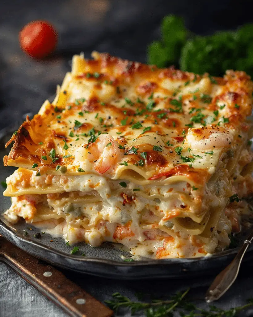 Creamy Seafood Lasagna