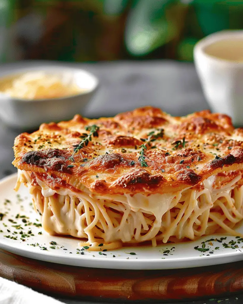 Baked Cream Cheese Spaghetti Recipe