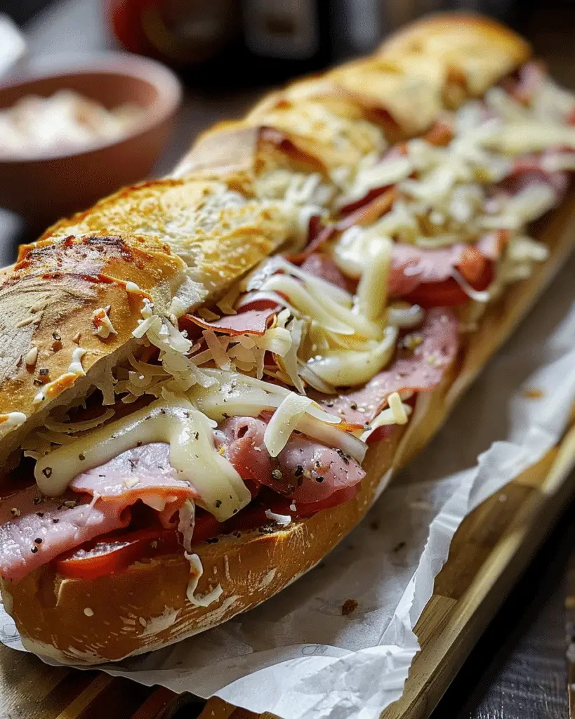 Baked Italian Sub Sandwiches
