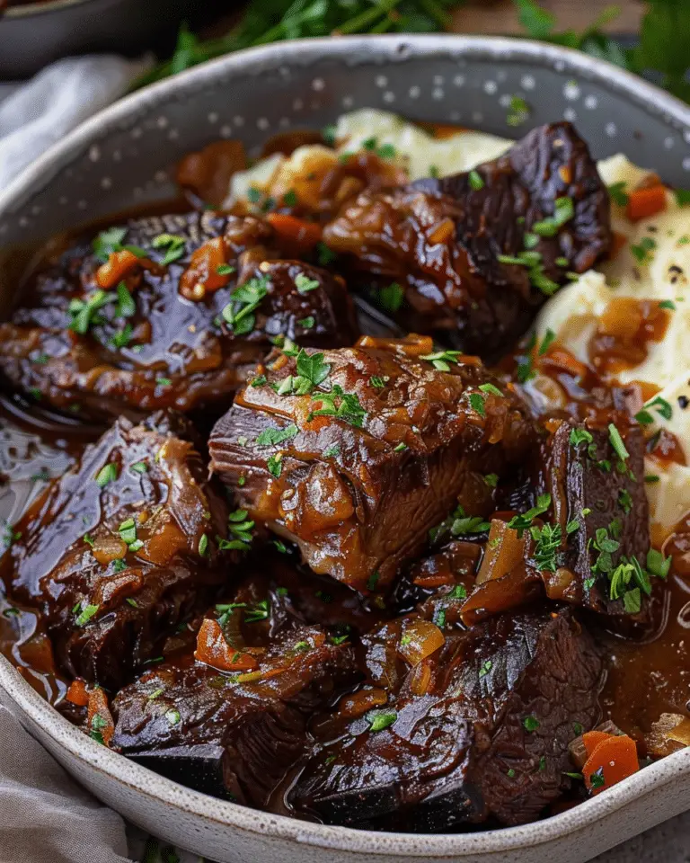 French Style Braised Short Ribs