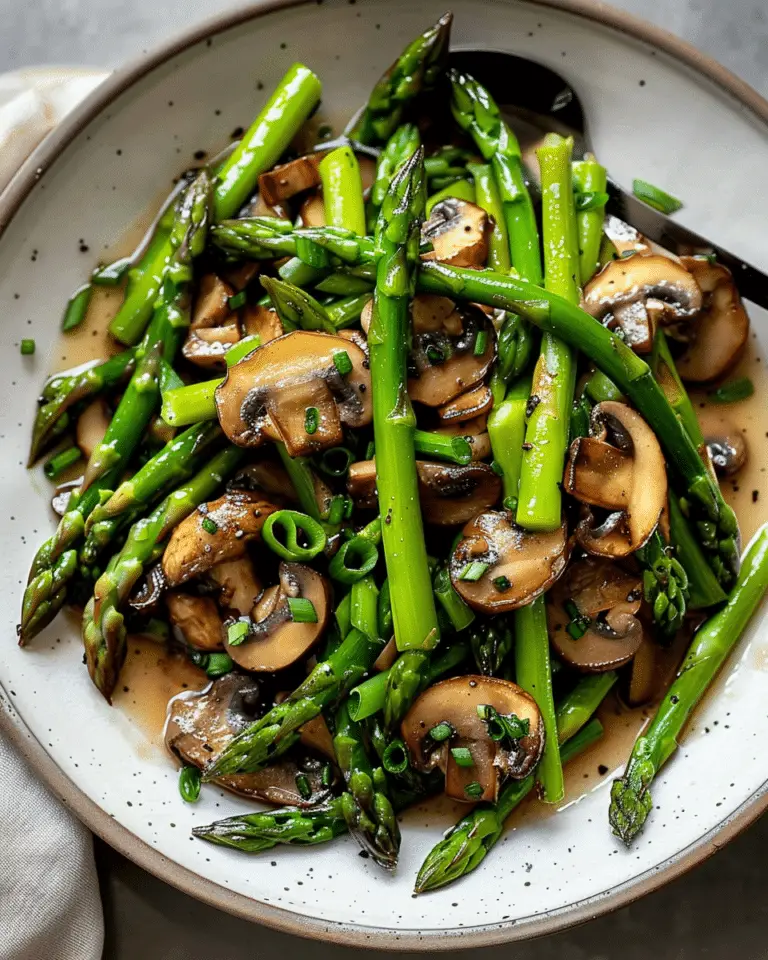 Sautéed Asparagus and Mushrooms