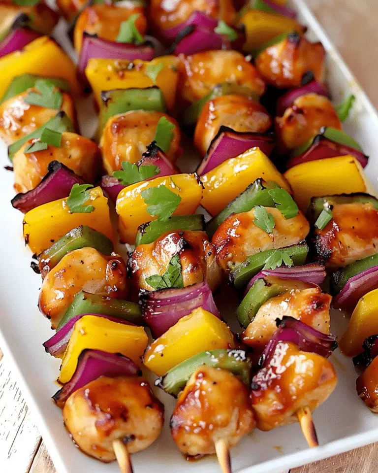 Hawaiian Chicken Kebabs