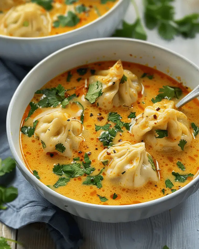 Delicious Curry Dumpling Soup