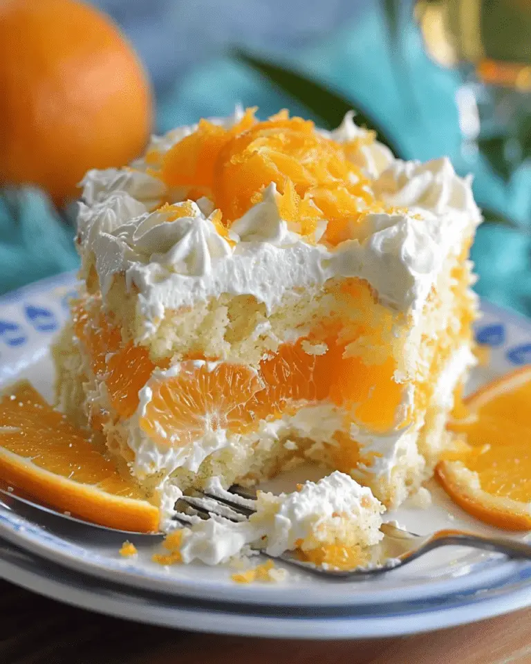 Orange Crush Poke Cake