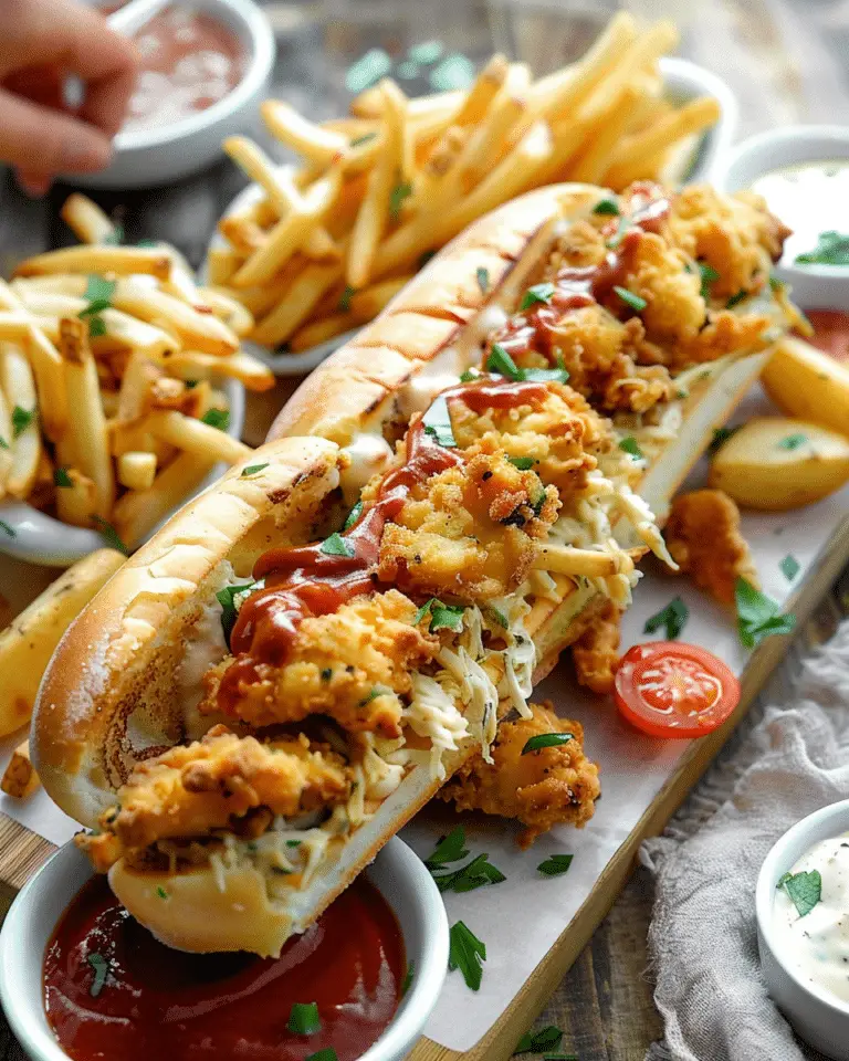 Chicken & Fries Stuffed Buns