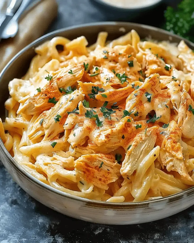 Buffalo Chicken Alfredo Pasta