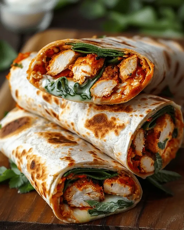 Crispy Air Fryer Chicken & Mozzarella Wraps