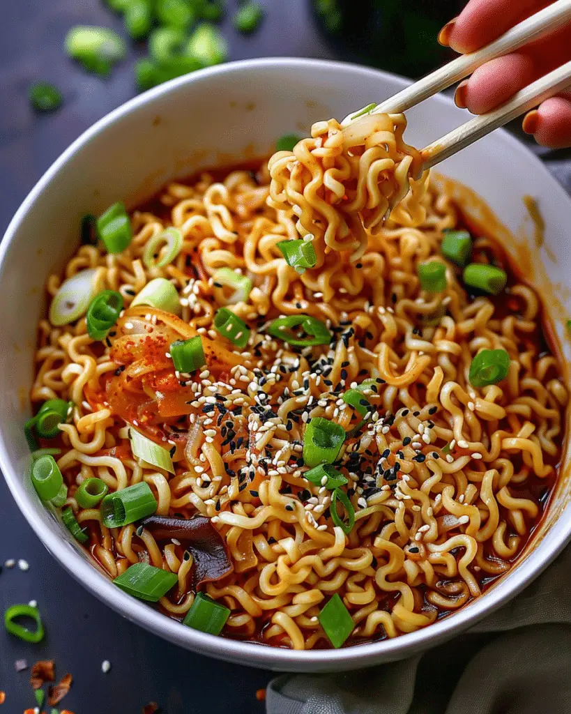 Easy Saucy Ramen Noodles