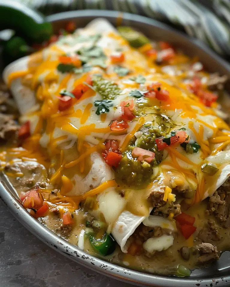 Verde Wet Burritos – Smothered, Cheesy & Comforting