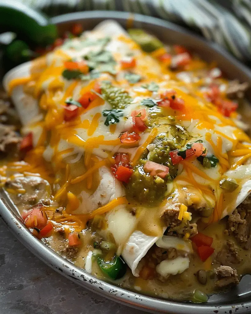 Verde Wet Burritos – Smothered, Cheesy & Comforting