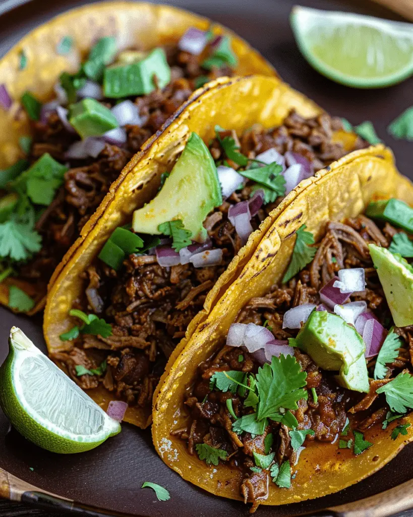 Crock Pot Carne Asada Street Tacos