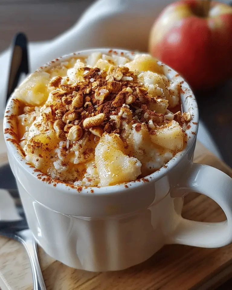 Apple Pie Cottage Cheese Mug Cake – High-Protein & Cozy