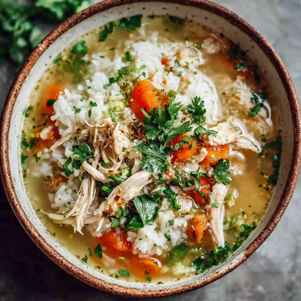 Coconut Chicken Brothy Rice: A Cozy One-Pot Delight