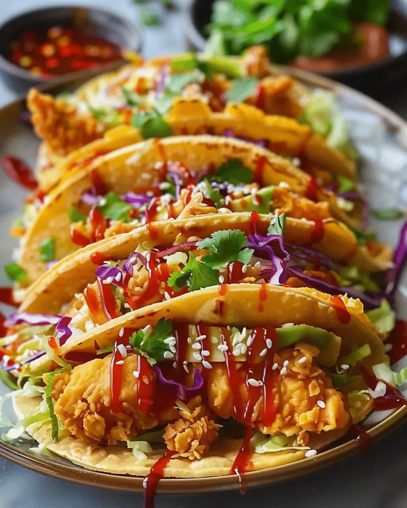 Crispy Chicken Wonton Tacos