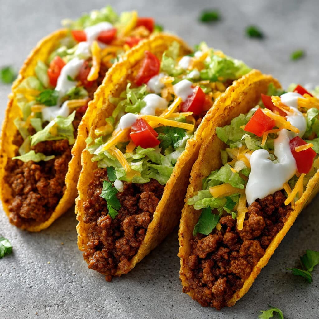 Crispy Ground Beef Tacos