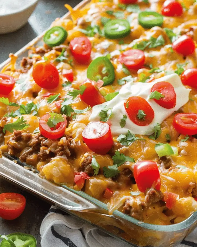 Taco Tater Casserole