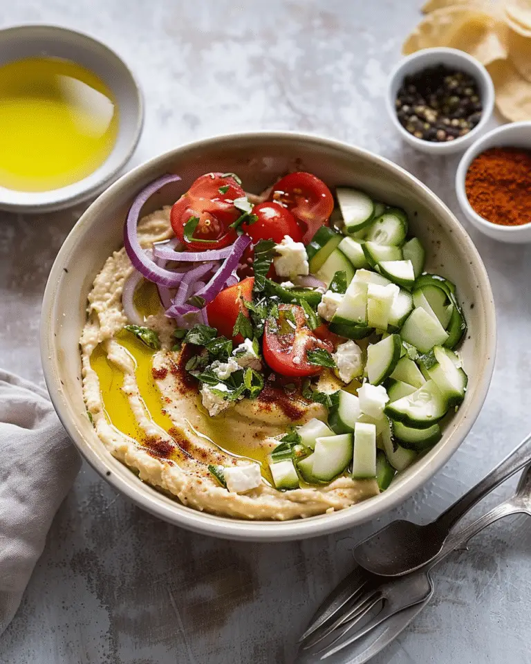 Greek Style Loaded Hummus