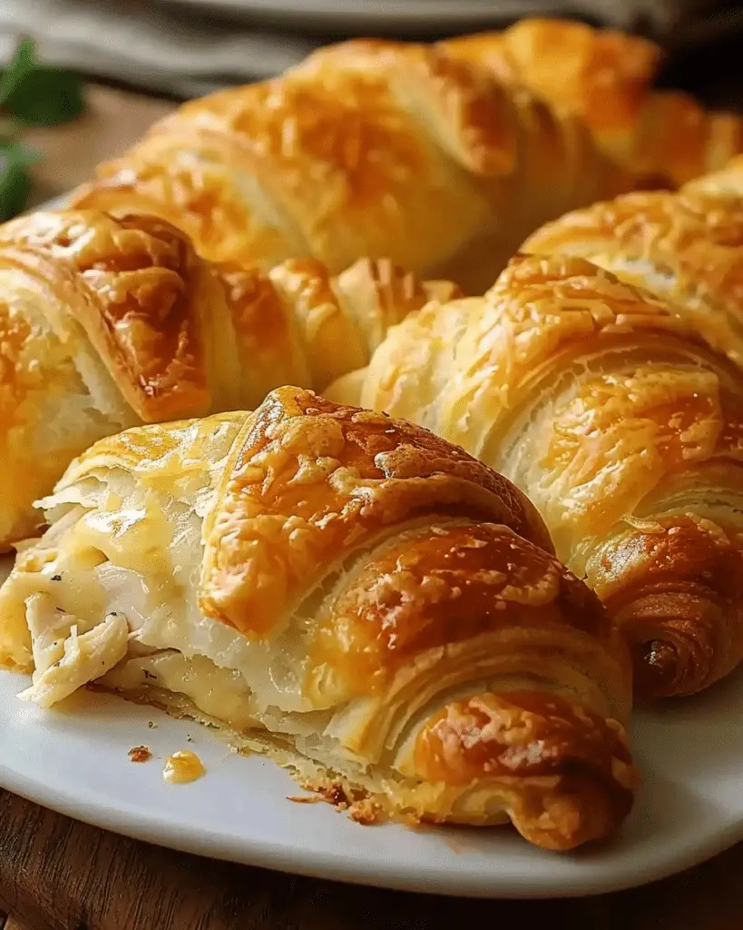 Cheesy Chicken Crescent Rolls