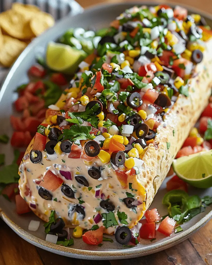 Fiesta Cowboy Caviar Cheese Log