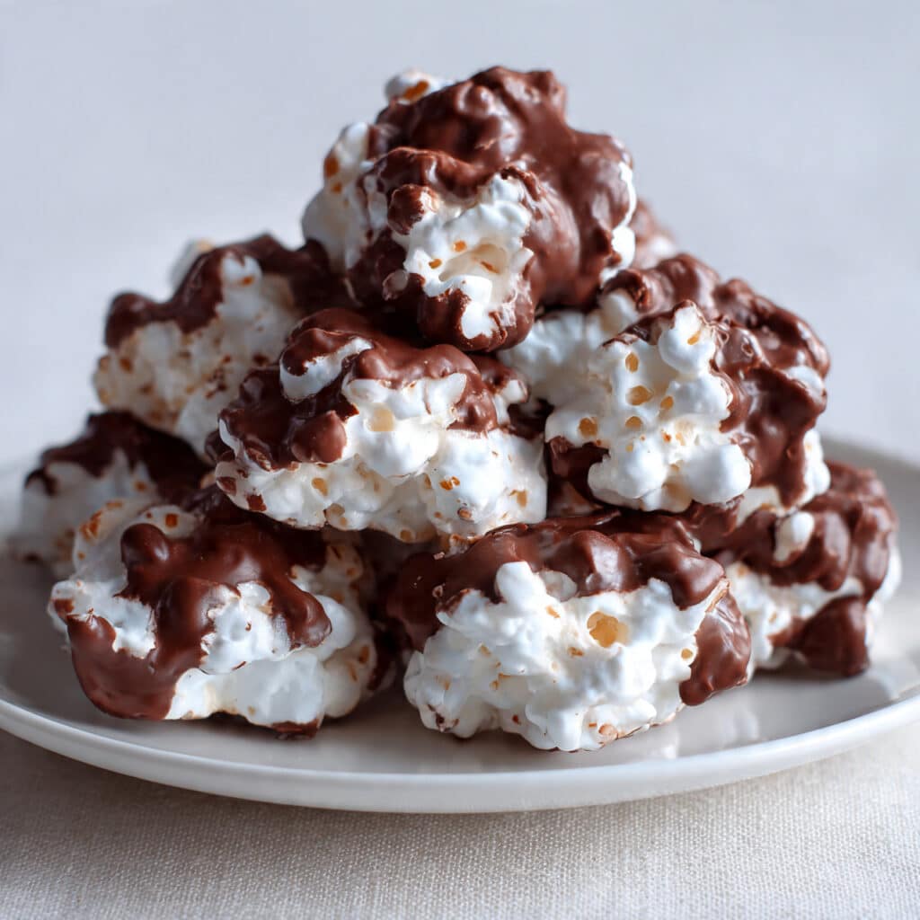 Sugar-Free Frozen Yogurt Clusters Dipped in Chocolate