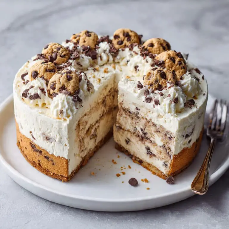 Chocolate Chip Cookie Dough Ice Cream Cake