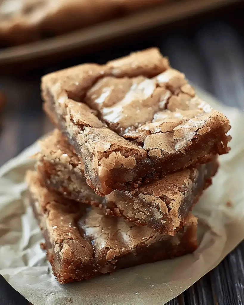 Easy Cinnamon Sugar Blondies