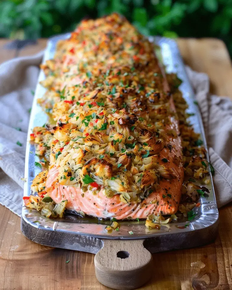 Smoked Crab Stuffed Salmon