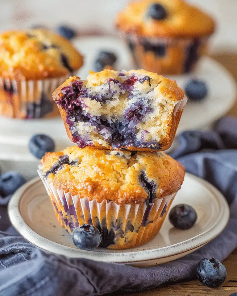 Cottage Cheese Blueberry Muffins