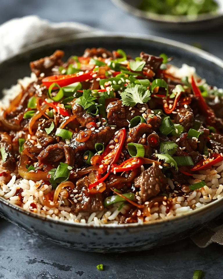 Crispy Chilli Beef Rice