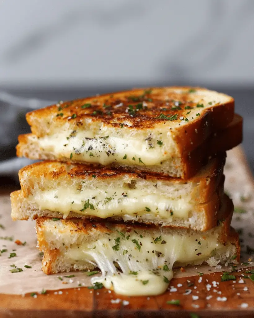 Garlic Bread Grilled Cheese