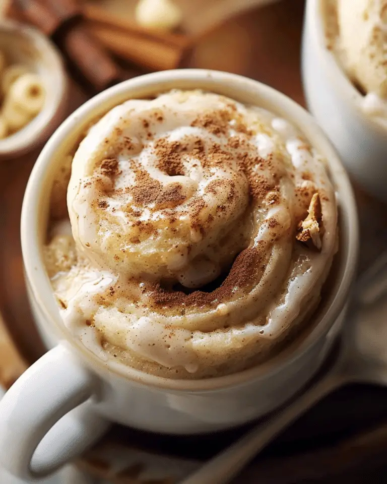 Protein Cinnamon Roll Mug Cake