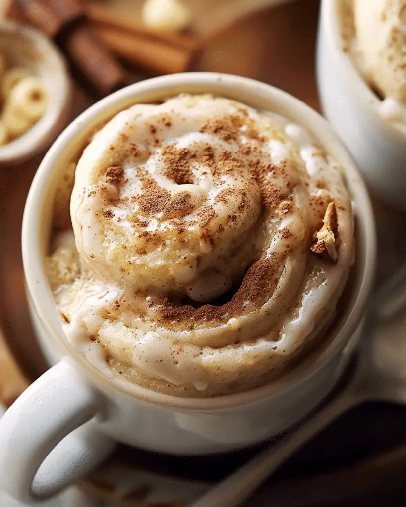 Protein Cinnamon Roll Mug Cake