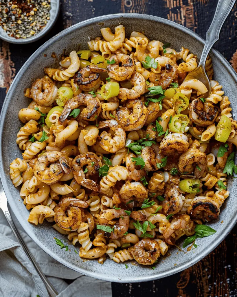 Blackened Shrimp Cavatappi