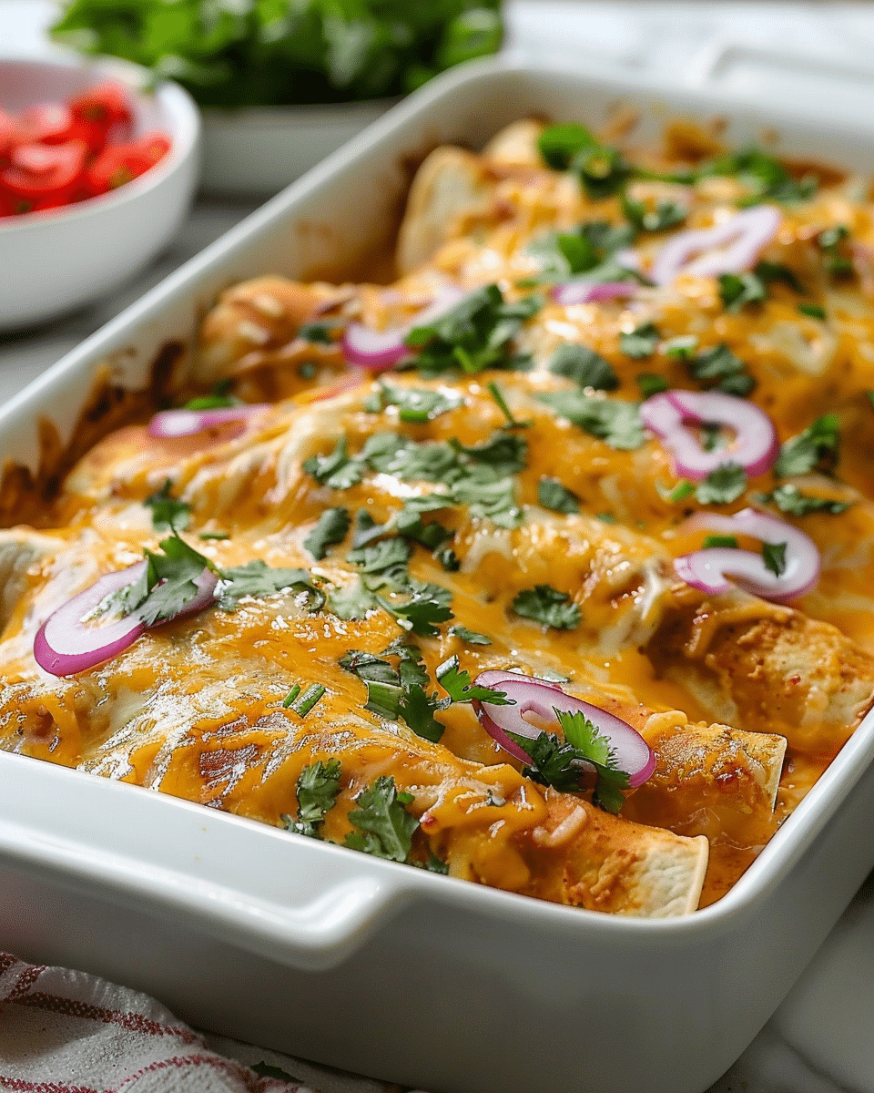 Indulgent Queso Chicken Enchiladas for Quick Weeknight Dinners