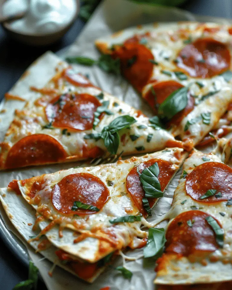 Pepperoni Pizza Quesadillas: The Irresistible Twist You Didn’t Know You Needed