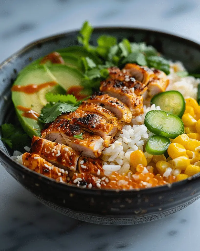 Healthy Street Corn Chicken Rice Bowl (Easy Recipe)