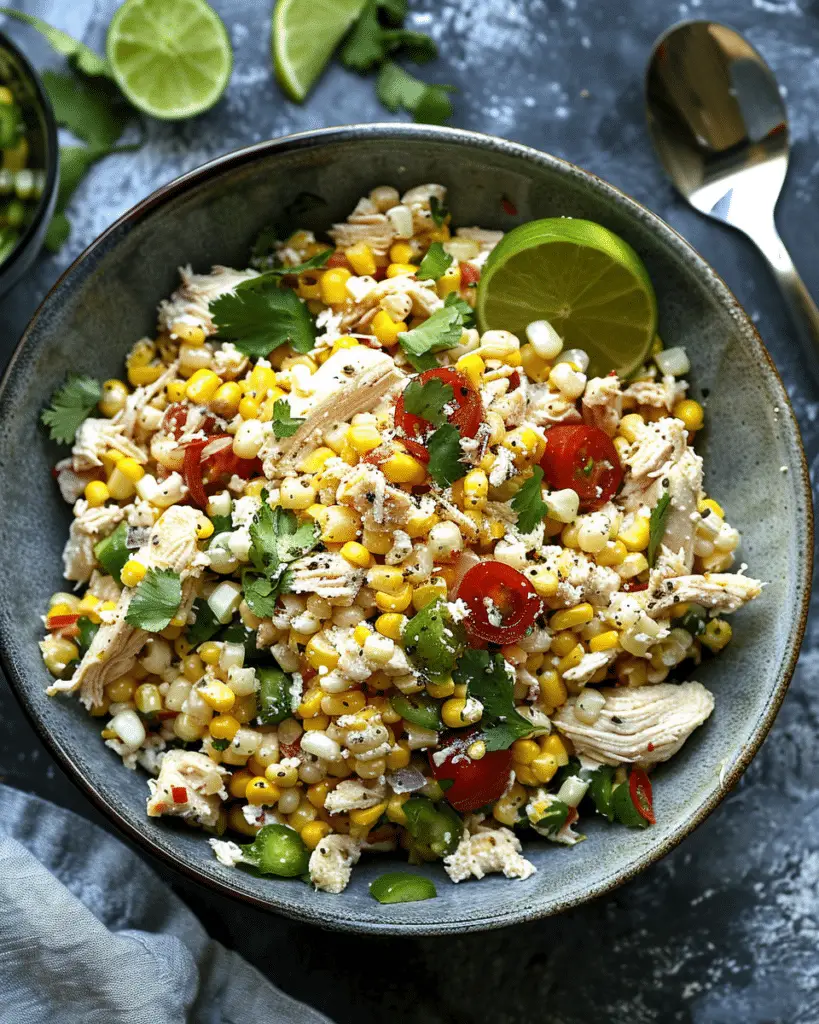 Healthy Chicken and Street Corn Bowls for Summer