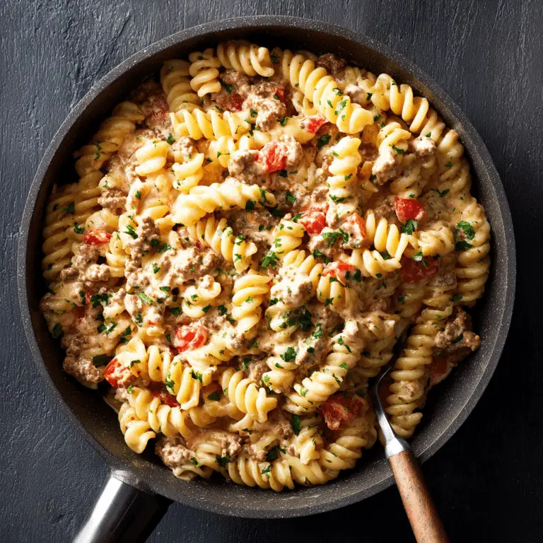 Creamy Rotel Pasta with Ground Beef for Cozy Weeknight Dinners