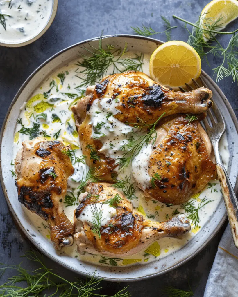 Turkish Chicken with Creamy White Sauce: A Flavor Delight!