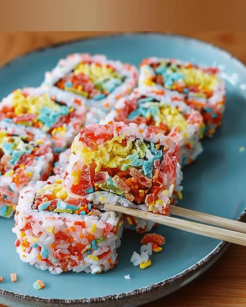 Tasty Fruity Pebbles Sushi – A Fun & Colorful Treat!