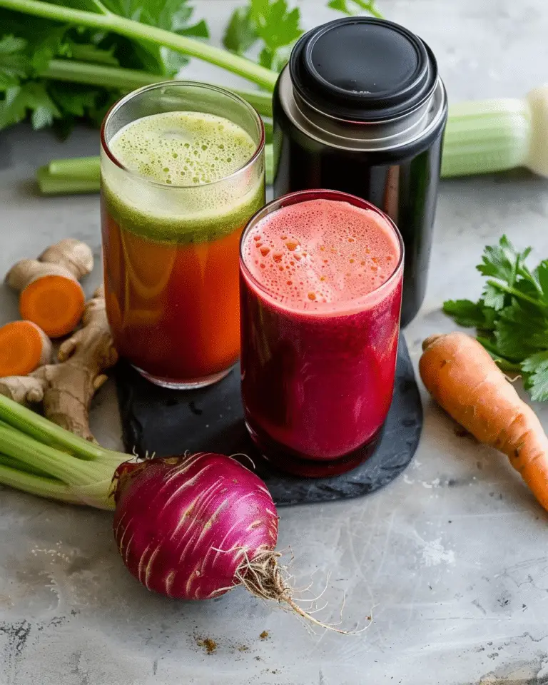 5-Minute Root Vegetable & Celery Juice