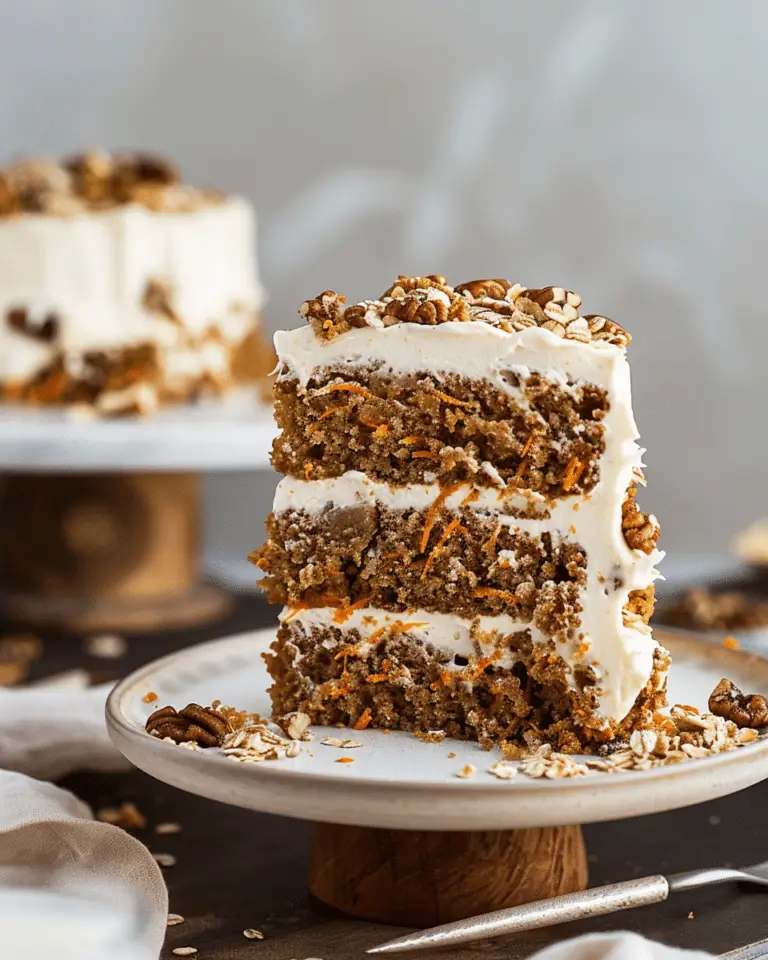 Oat Apple Carrot Cake – Healthy, Moist & Delicious