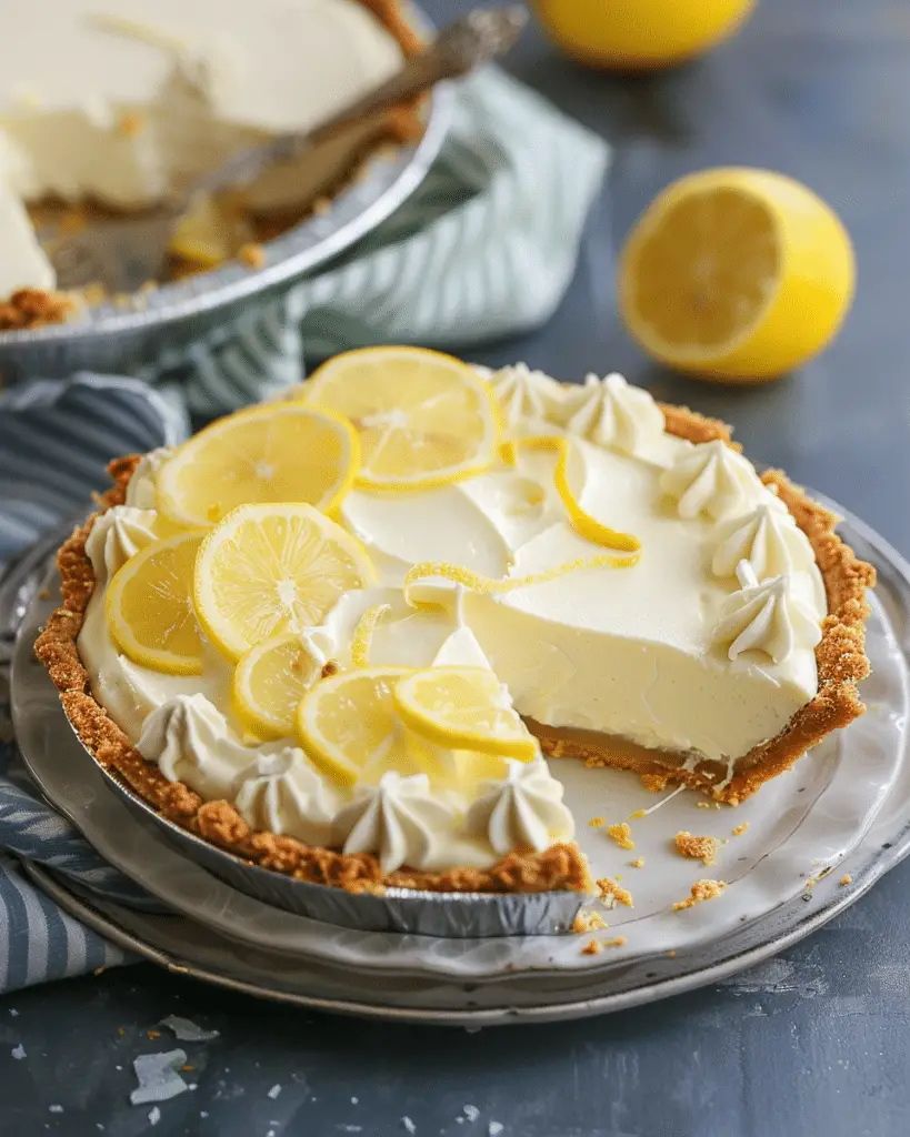 No-Bake Cream Cheese Lemonade Pie