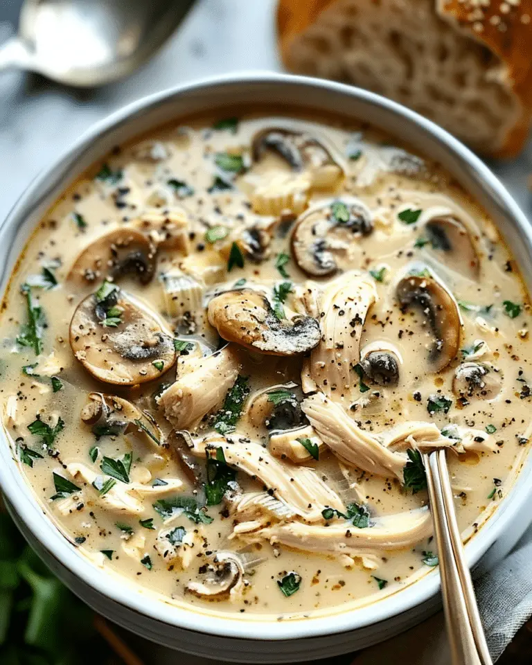 Rotisserie Chicken Mushroom Soup