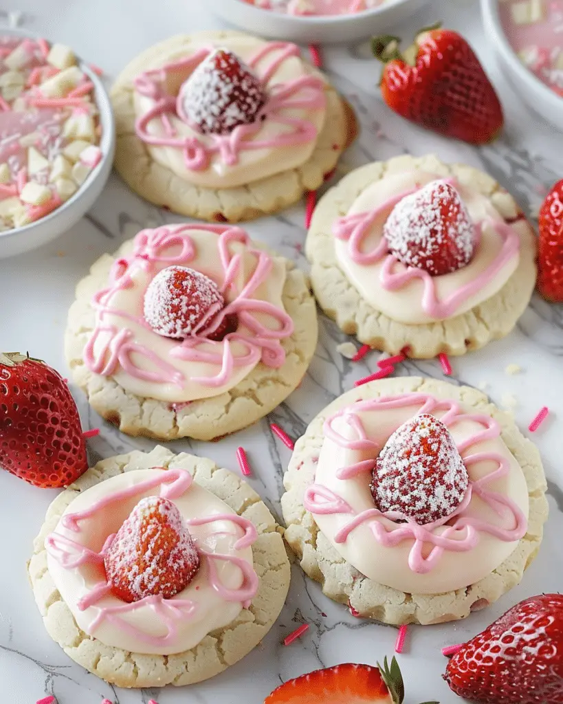 Strawberry Kiss Cookies