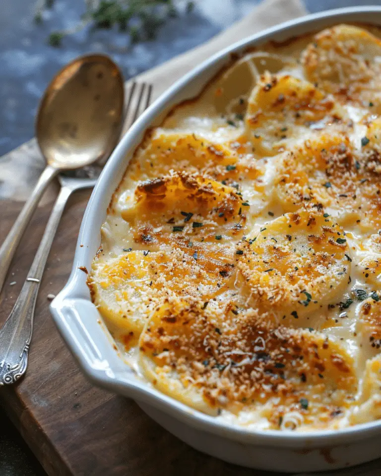 Ruth’s Chris–Style Cheesy Potatoes Au Gratin